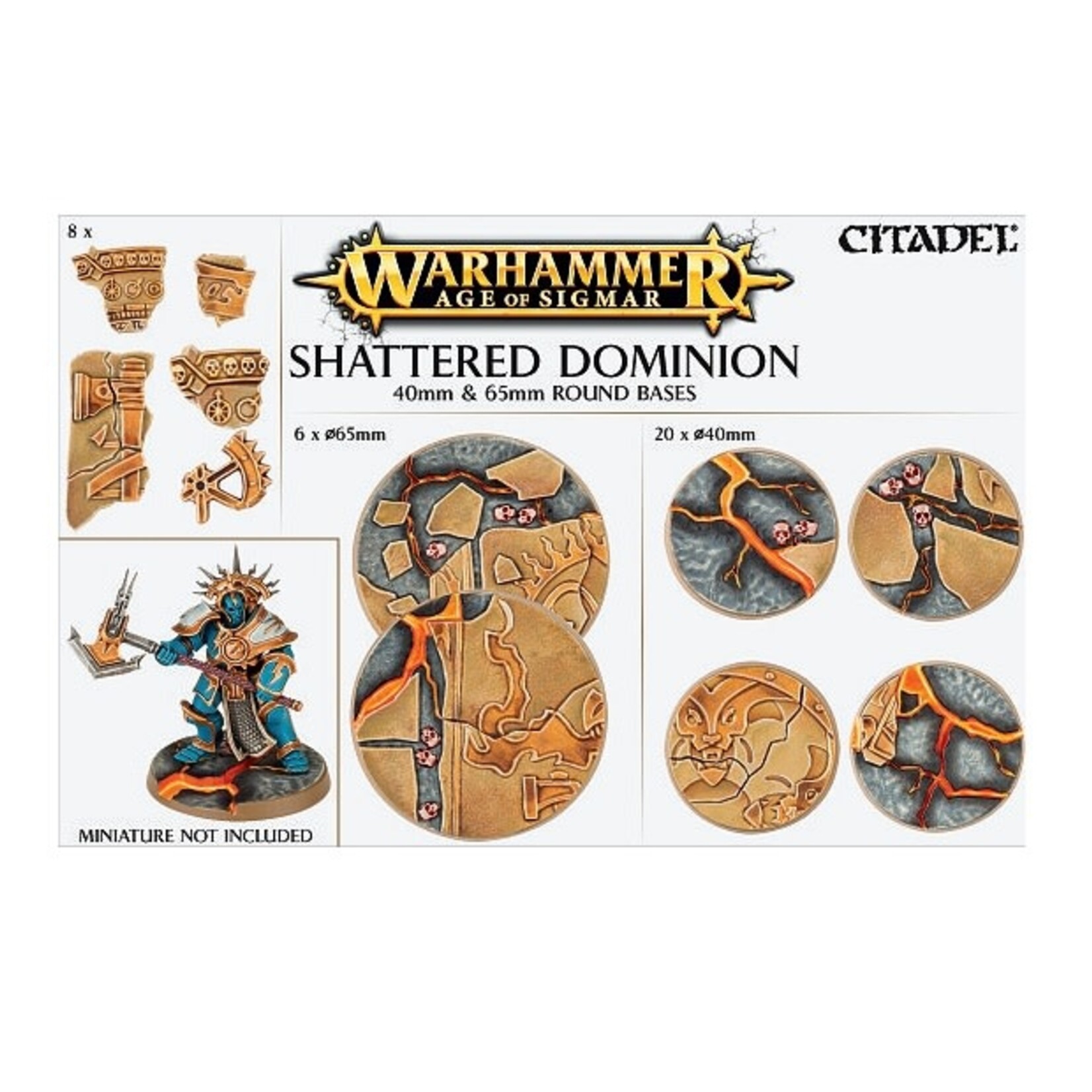 Games Workshop Age of Sigmar: Shattered Dominion: 65mm & 40mm Round