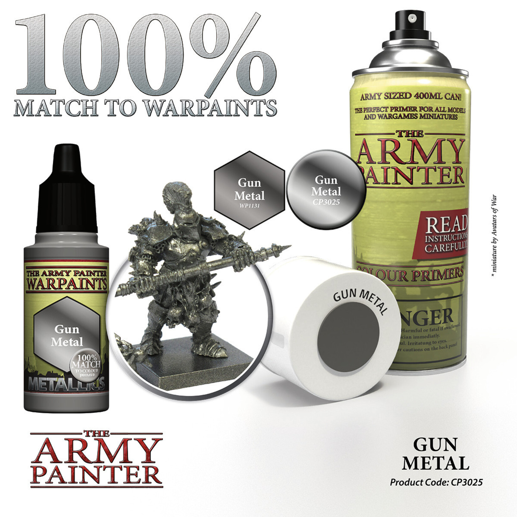 The Army Painter Color Primer Gun Metal Army Painter