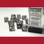 Chessex CHX 23608 Translucent Smoke / White 16mm (12d6)