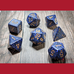 Chessex CHX 25337 Speckled Golden Cobalt Polyhedral 7-die Set