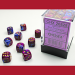 Chessex CHX 26828 Gemini Blue-Purple / Gold 12mm (36d6)