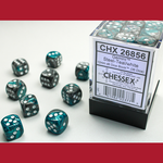 Chessex CHX 26856 Gemini Steel / Teal 12mm (36d6)
