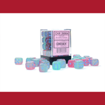 Chessex CHX 26864 Gemini Luminary Gel Green -Pink/Blue 12mm (36d6)