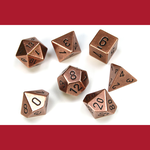 Chessex CHX 27024 Metal Copper Polyhedral 7-die Set