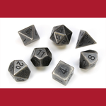 Chessex CHX 27028 Metal Dark Metal Polyhedral 7-die Set