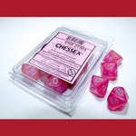 Chessex CHX 27384 Borealis Luminary Pink/Silver (10d10)