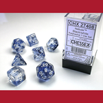 Chessex CHX 27408 Nebula Black / White Polyhedral 7-die Set