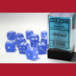 Chessex CHX 27606 Frosted Blue / White 16mm (12d6)
