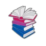 Foam Brain Games Pride Books Pins - Bisexual