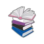 Foam Brain Games Pride Books Pins - Genderfluid