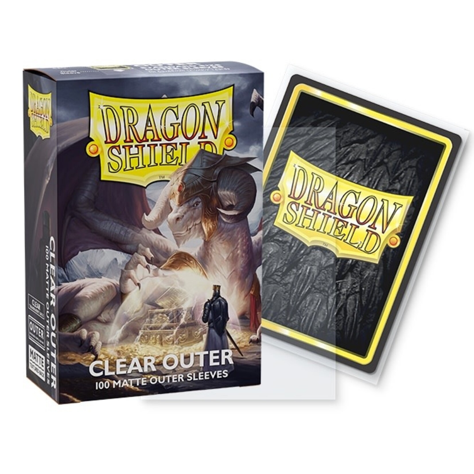 Arcane Tinmen Dragon Shield - Standard Sleeves - Clear Outer/Oversized (100 ct)
