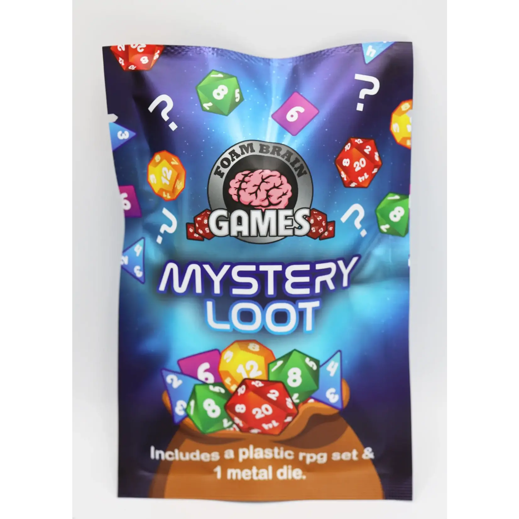 Foam Brain Games Mystery Loot: Plastic RPG Dice Set & Bonus Metal Die