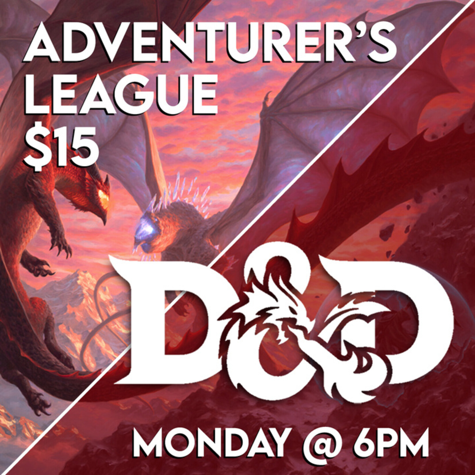 Dungeons & Dragons Events 05/06 Monday @ 6 PM - D&D Adventurer's League  w/ Matt