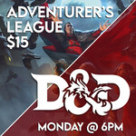 Dungeons & Dragons Events 12/04 Monday @ 6 PM - D&D Adventurer's League w/ Kai