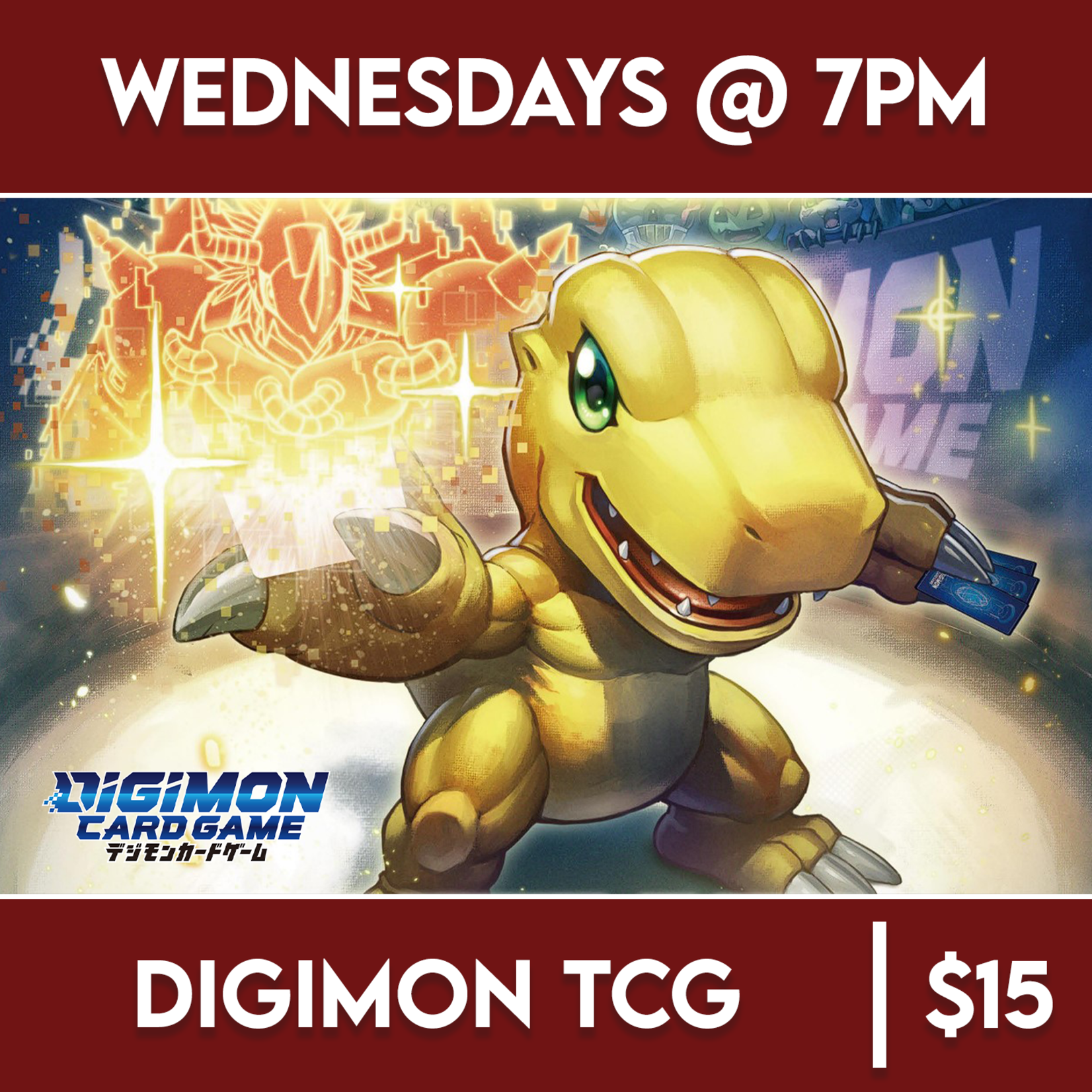 Digimon TCG Events 04/24 Wednesday @ 7 PM - Digimon TCG