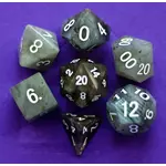 Metallic Dice Games Gemstone Dice 7-Die Set Labradorite