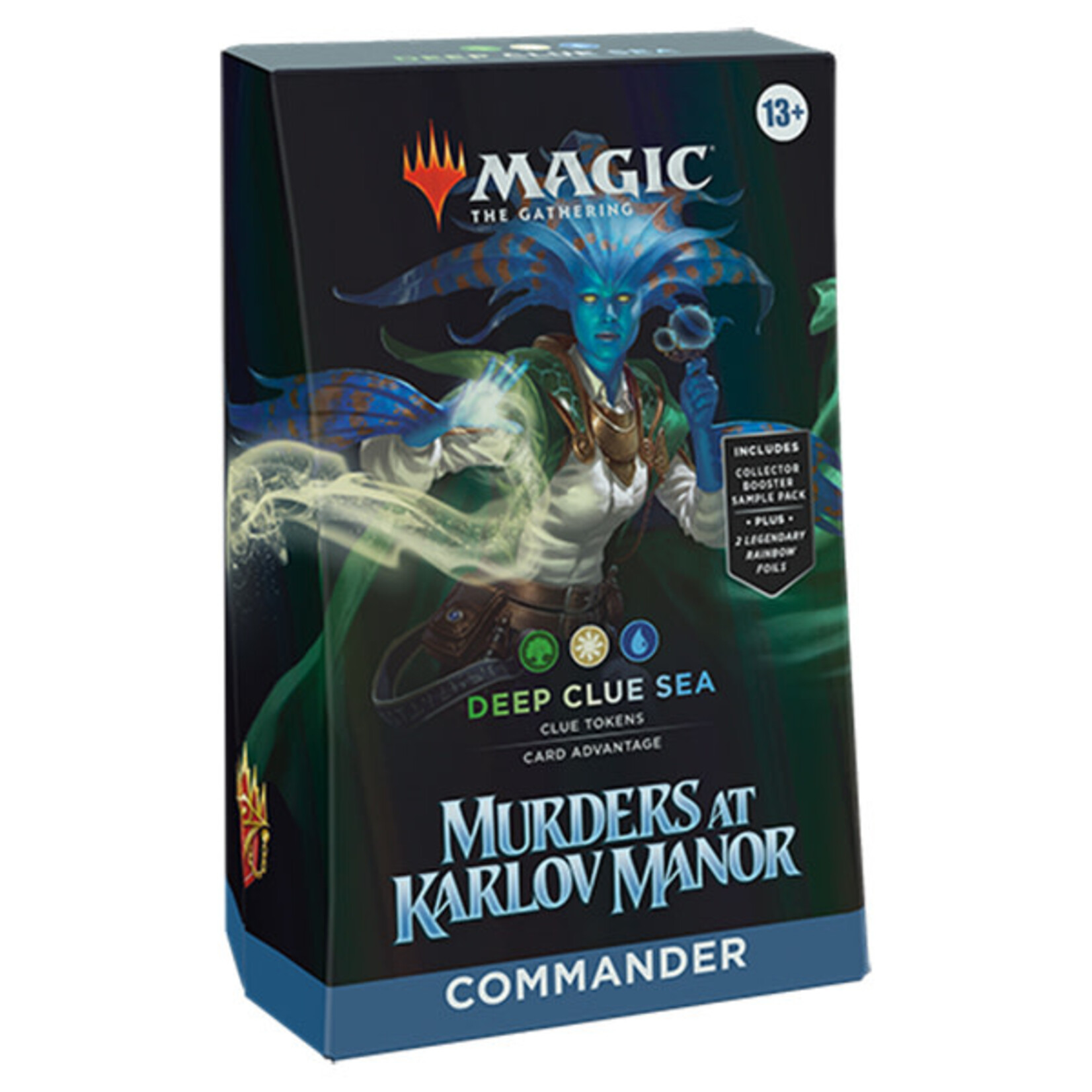 Wizards of the Coast Magic - Murders at Karlov Manor Commander Deck Deep Clue Sea (Blue Green)