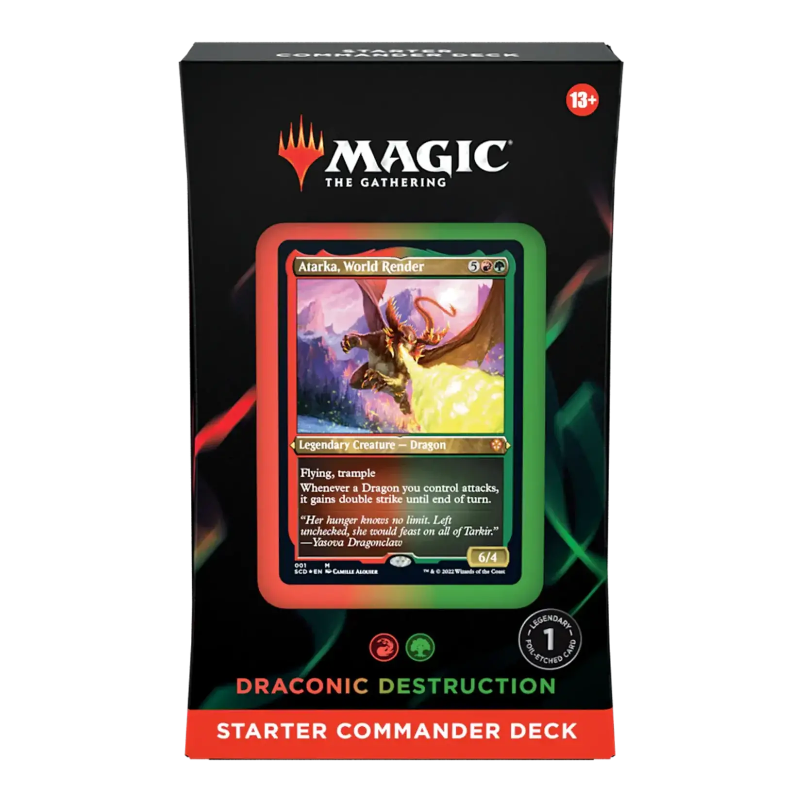 Wizards of the Coast Magic - Starter Commander Deck 2022 "Draconic Destruction" Red / Green