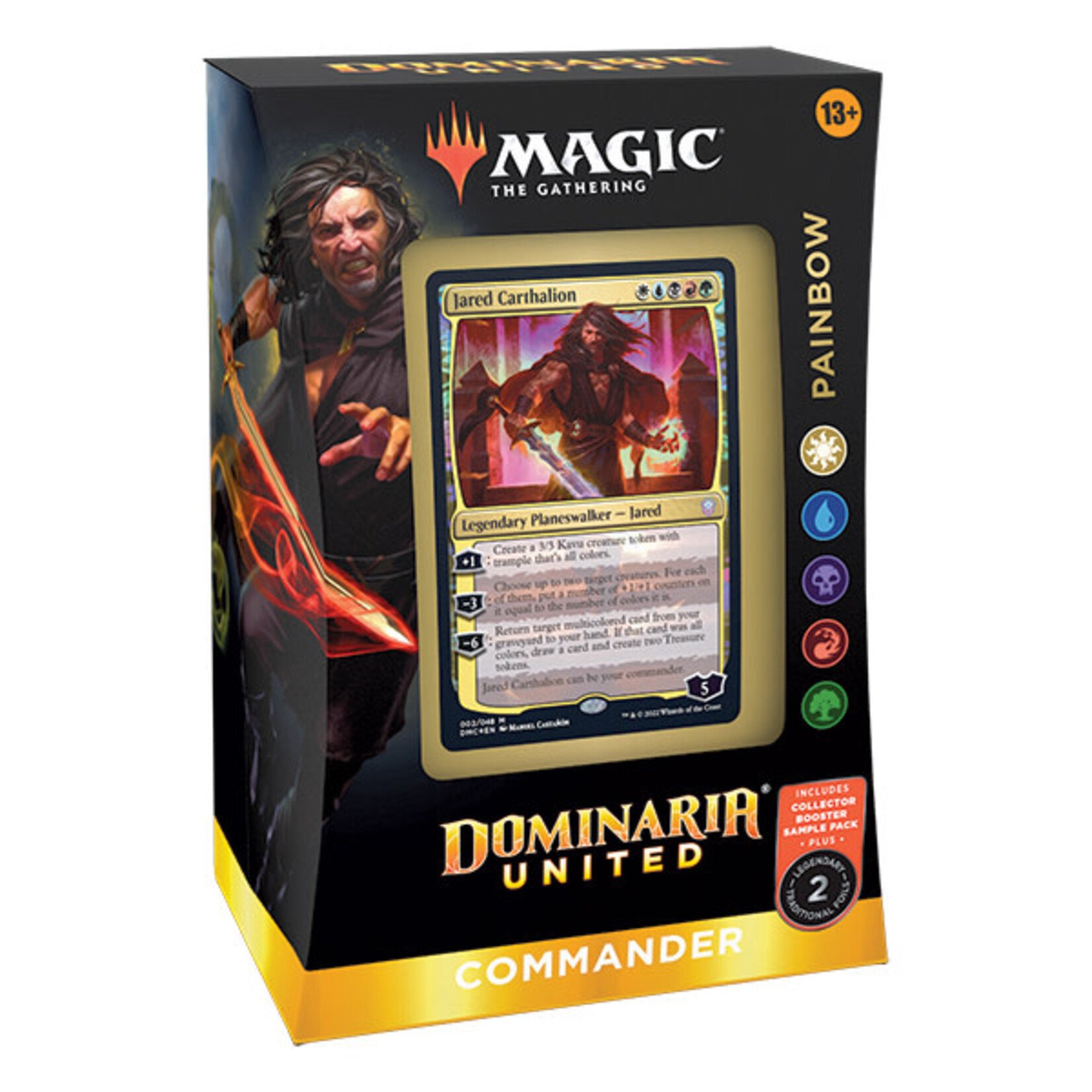 Wizards of the Coast Magic - Dominaria United Commander Deck "Painbow" White / Blue / Black / Red / Green