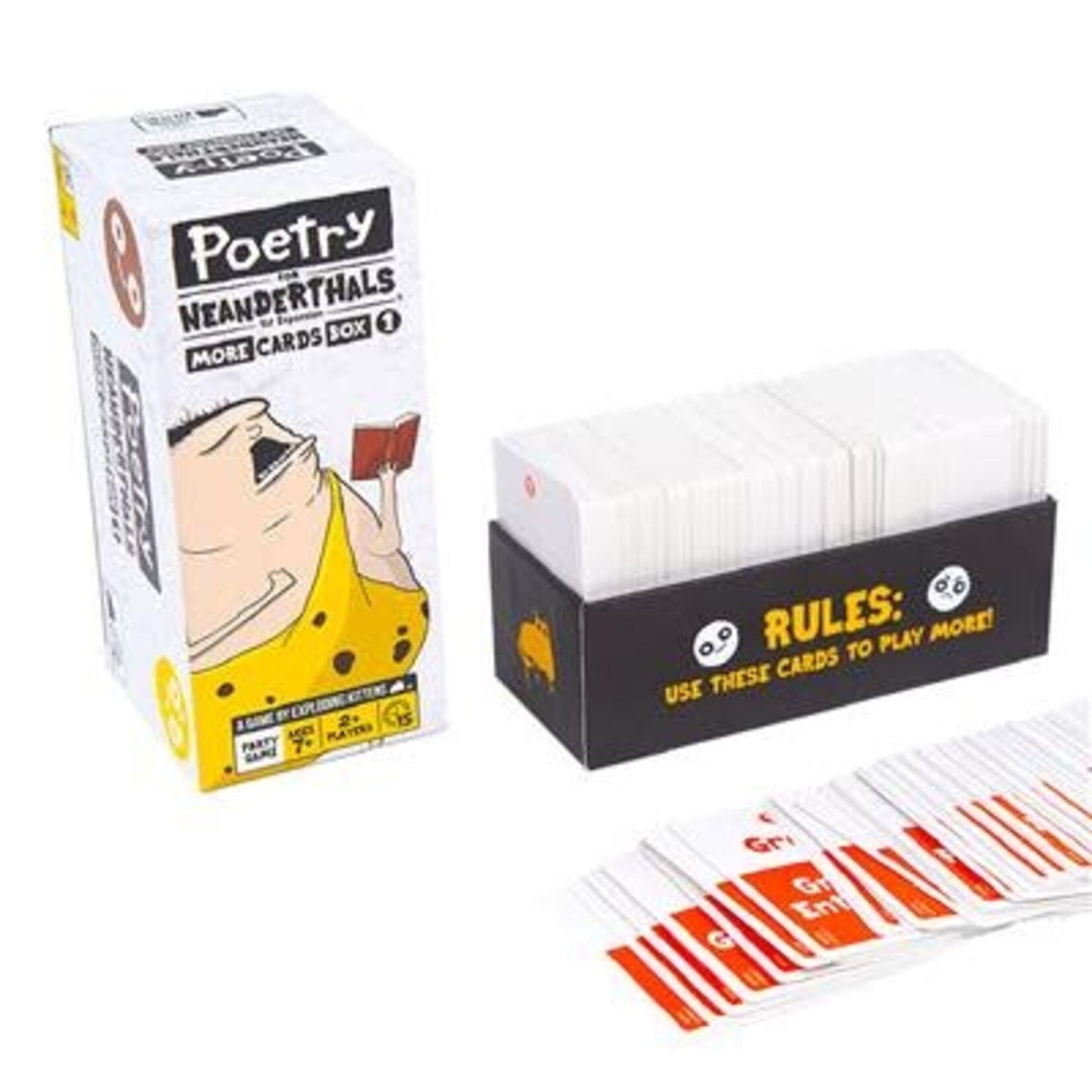 Exploding Kittens Poetry for Neanderthals - More Cards Box 1 Expansion