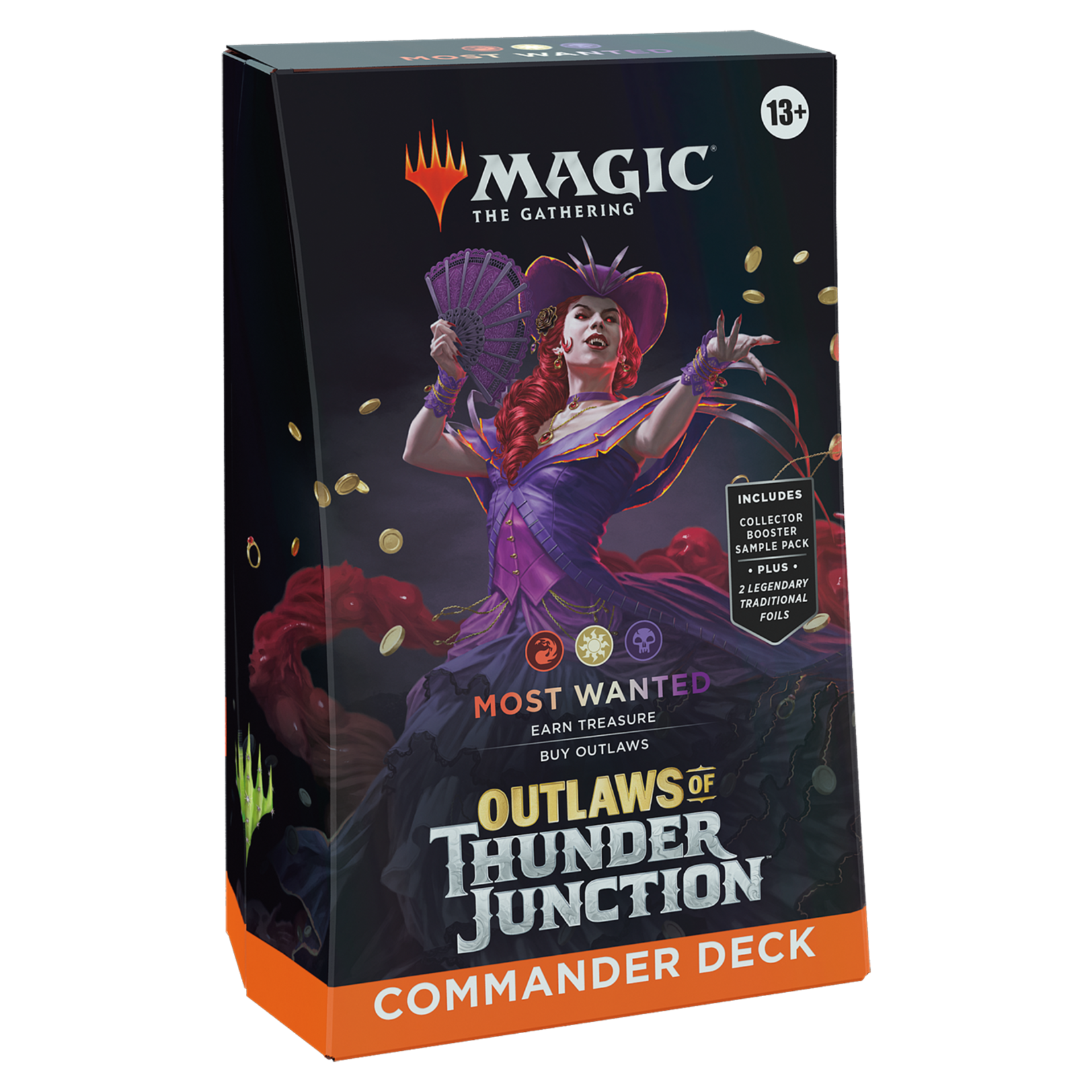 Wizards of the Coast Magic - Outlaws of Thunder Junction Commander Deck "Most Wanted" Black / Red / White