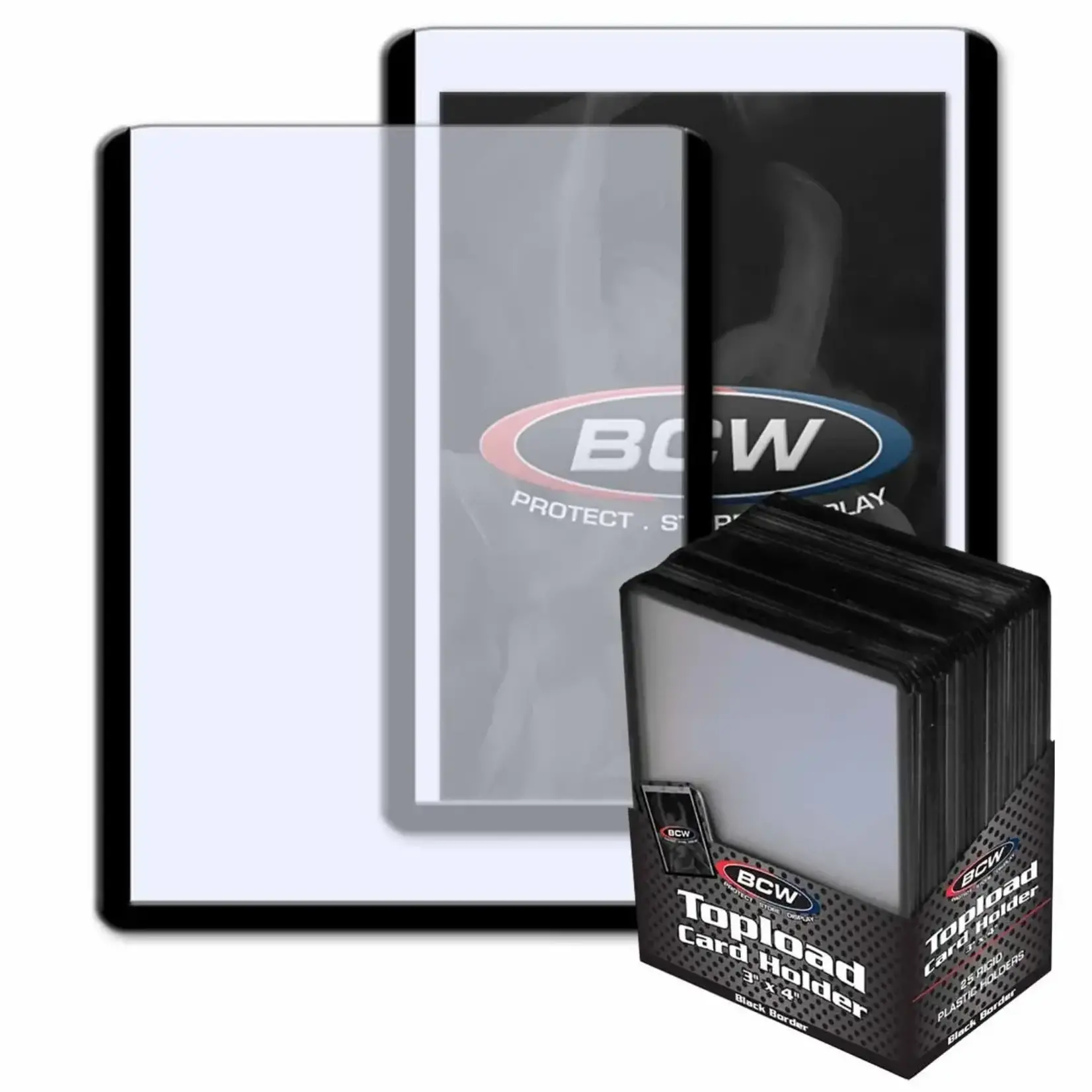 BCW Supplies BCW - 3x4 Toploader - Black Border (25)