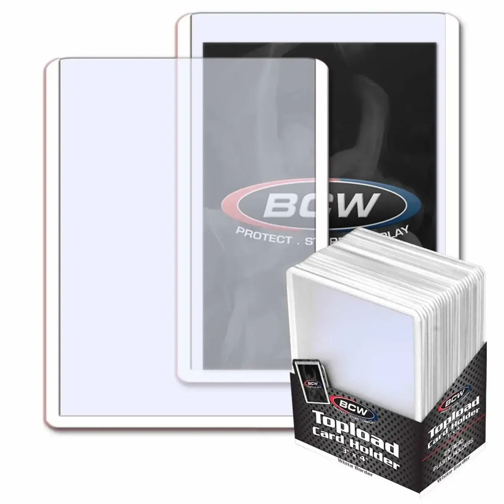 BCW Supplies BCW - 3x4 Toploader - White Border (25)