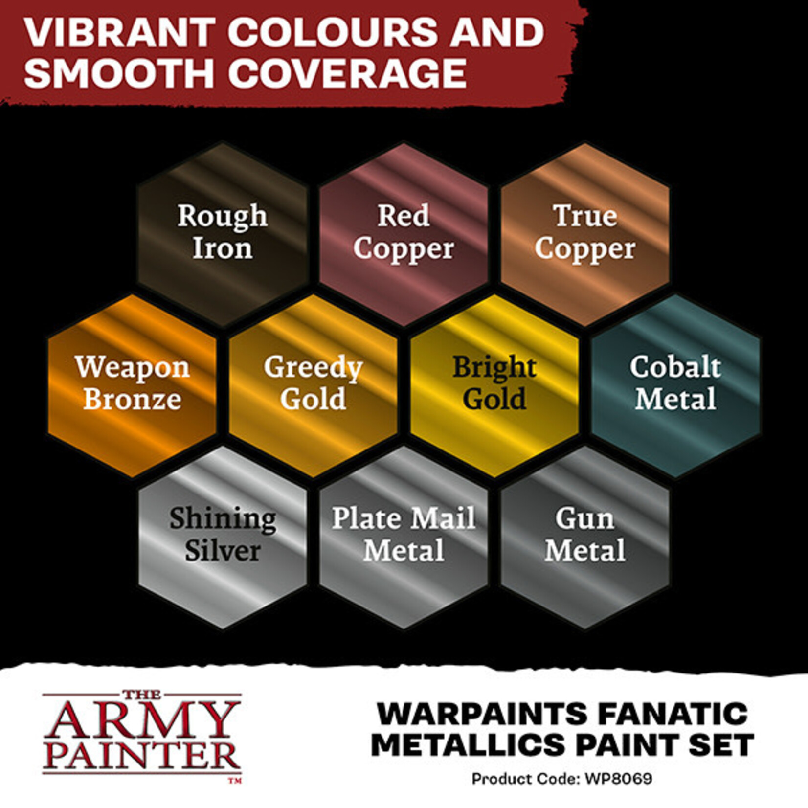 The Army Painter Warpaint Fanatic - Metallics Paint Set