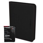 BCW Supplies 9-Pocket Z-Folio Zipper Binder (Black)