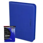 BCW Supplies 9-Pocket Z-Folio Zipper Binder (Blue)