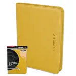 BCW Supplies 9-Pocket Z-Folio Zipper Binder (Yellow)