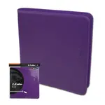 BCW Supplies 12-Pocket Z-Folio Zipper Binder (Purple)
