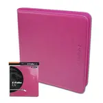 BCW Supplies 12-Pocket Z-Folio Zipper Binder (Pink)