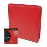 BCW Supplies 12-Pocket Z-Folio Zipper Binder (Red)