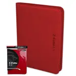 BCW Supplies 9-Pocket Z-Folio Zipper Binder (Red)