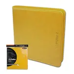 BCW Supplies 12-Pocket Z-Folio Zipper Binder (Yellow)