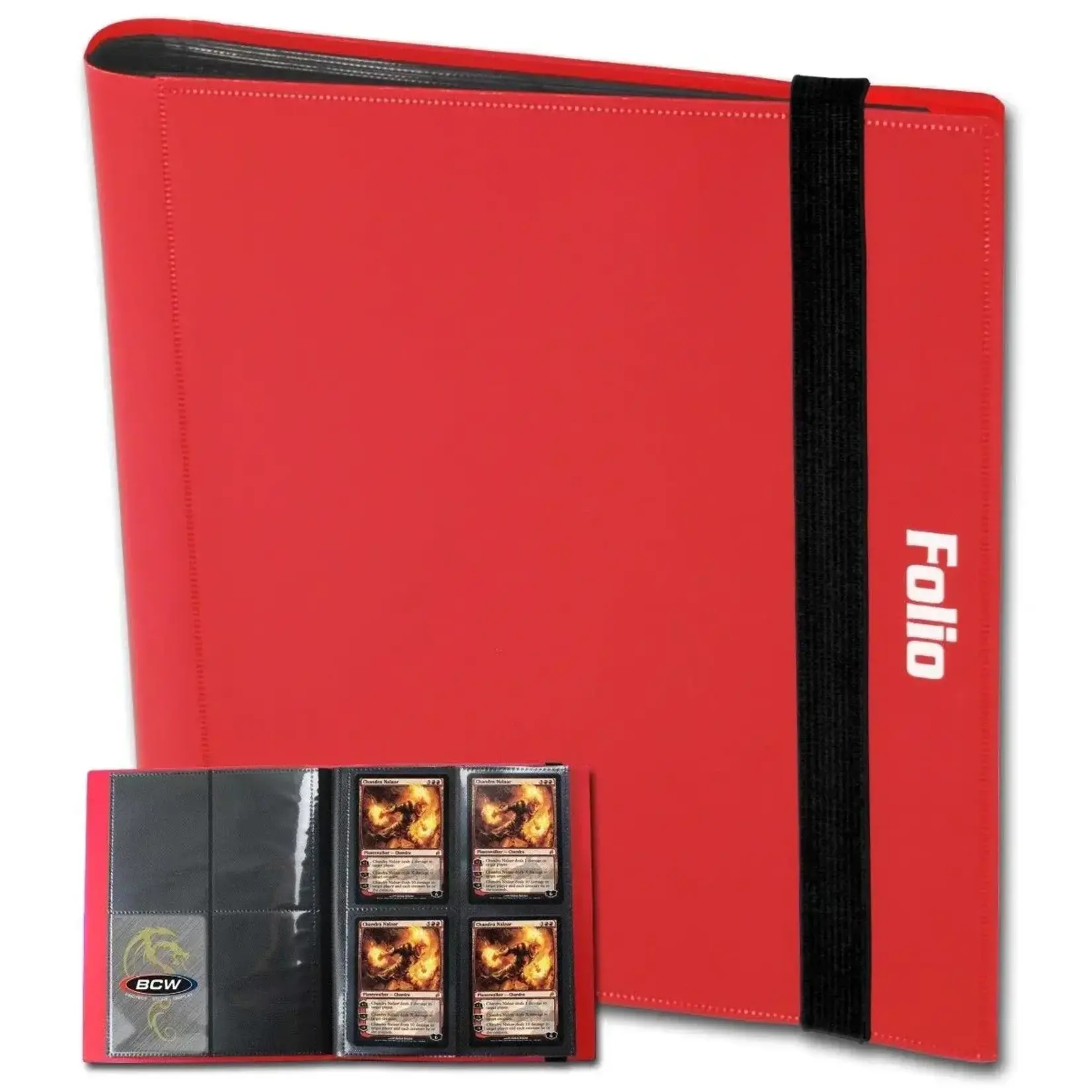 BCW Supplies 4-Pocket Folio Binder (Red)