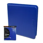 BCW Supplies 12-Pocket Z-Folio Zipper Binder (Blue)
