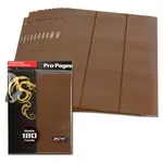 BCW Supplies 9-Pocket PRO Side Loading Pages (Brown) (10)