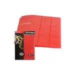 BCW Supplies 9-Pocket PRO Side Loading Pages (Red) (10)