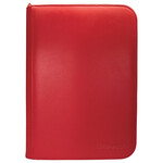 Ultra Pro 4-Pocket PRO Zippered Vivid Binder (Red)