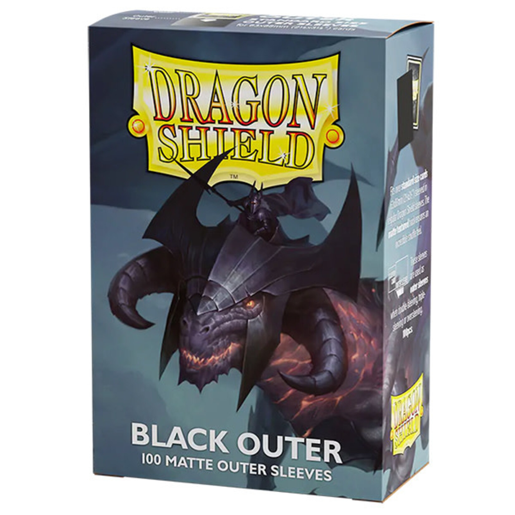 Arcane Tinmen Dragon Shield - Outer Sleeves - Black (100)