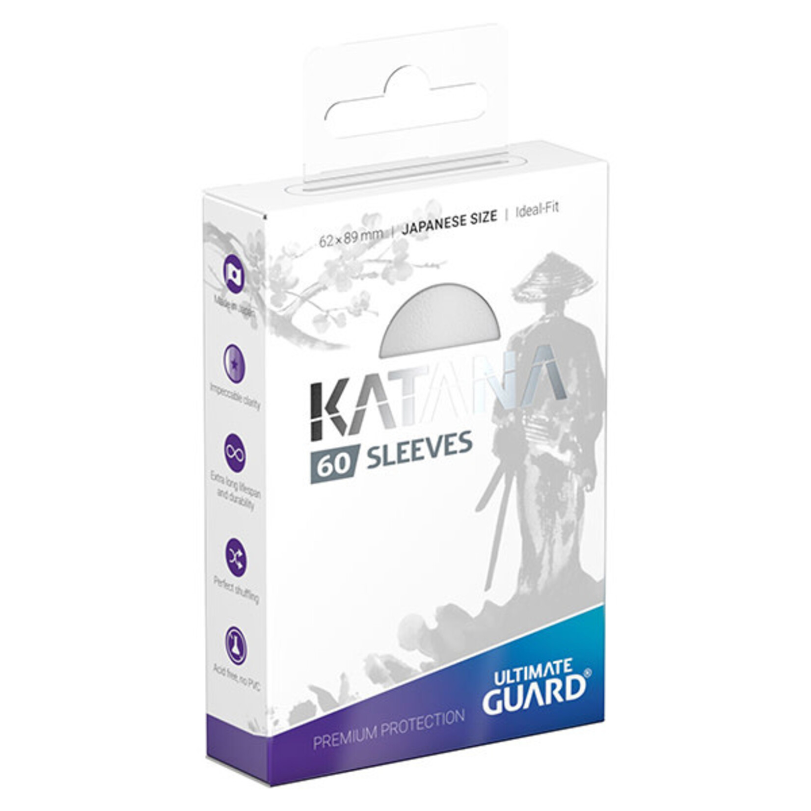 Ultimate Guard Ultimate Guard - Katana - Japanese Sleeves - White (60)