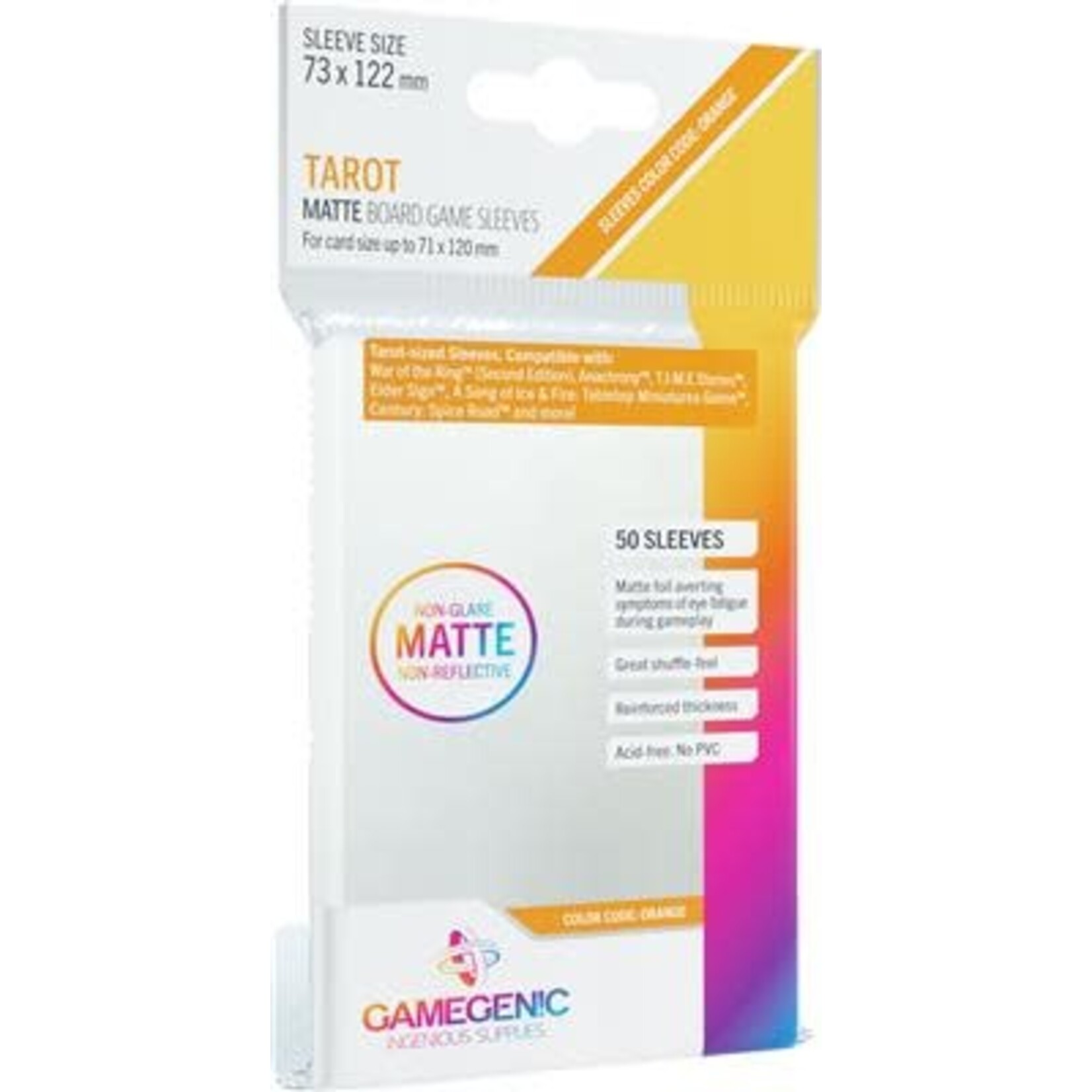 Gamegenic Board Game Sleeves - Tarot (73 x 122) Matte
