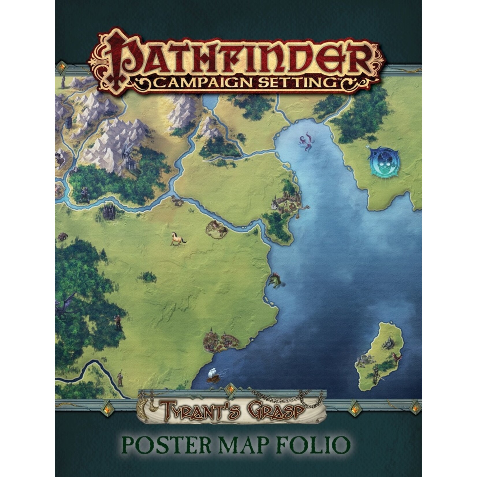 WizKids Pathfinder: Campaign Setting- The Tyrant’s Grasp Poster Map Folio
