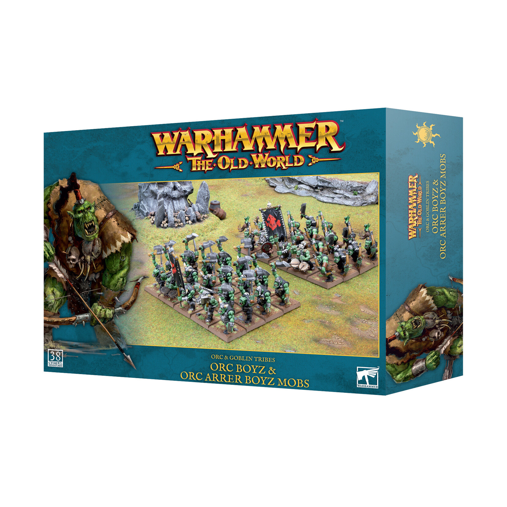 Games Workshop PRE-ORDER Releases 2024.05.04 - Old World - Orc & Goblin Tribes - Orc Boyz & Orc Arrer Boyz Mobs