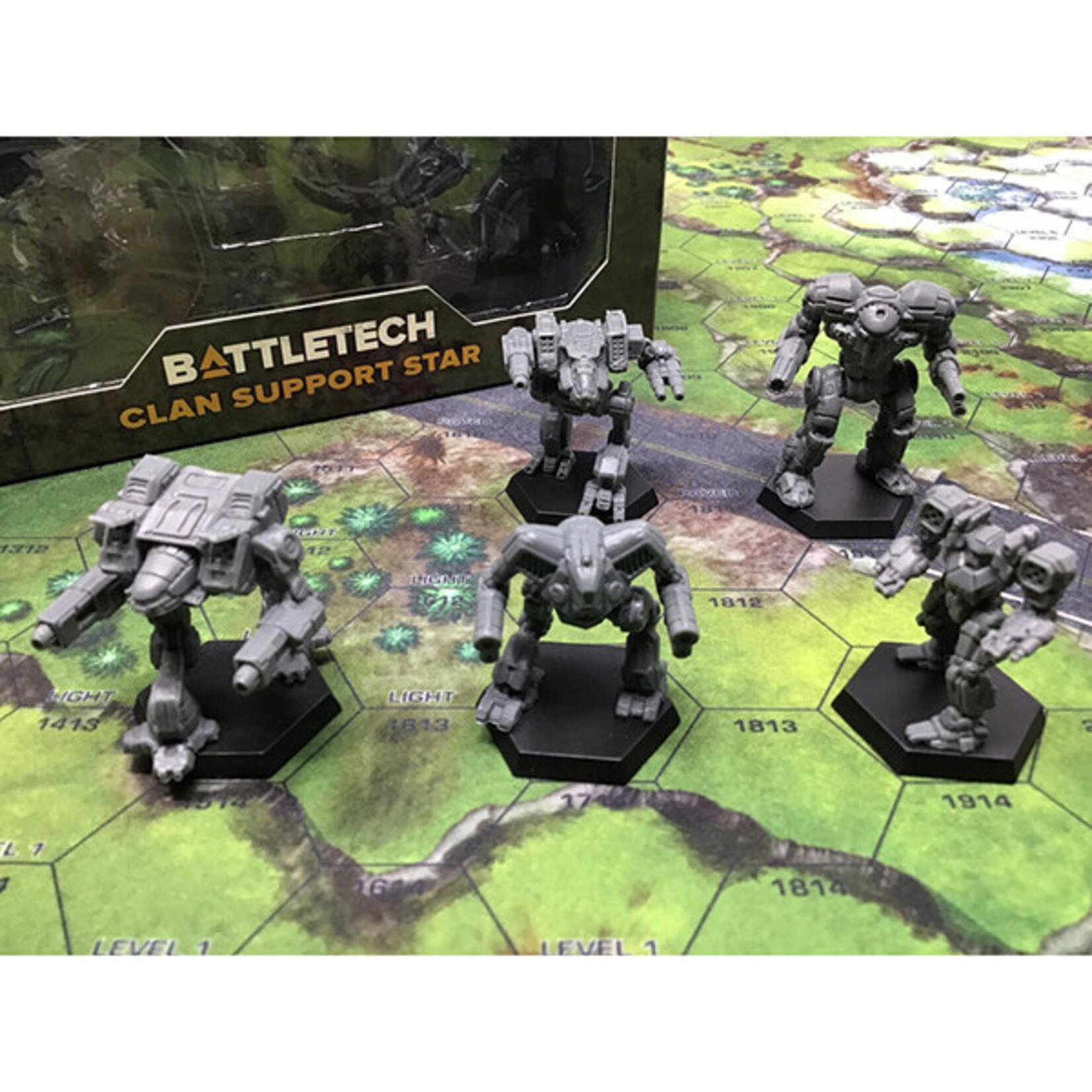Catalyst Game Labs BattleTech: Clan Support Star Miniatures Pack