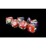 16mm Resin Polyhedral dice set- Rainbow