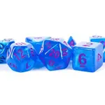 Stardust Acrylic Polyhedral Dice Set- Blue/ Purple