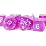 Stardust Acrylic Polyhedral Dice Set- Purple